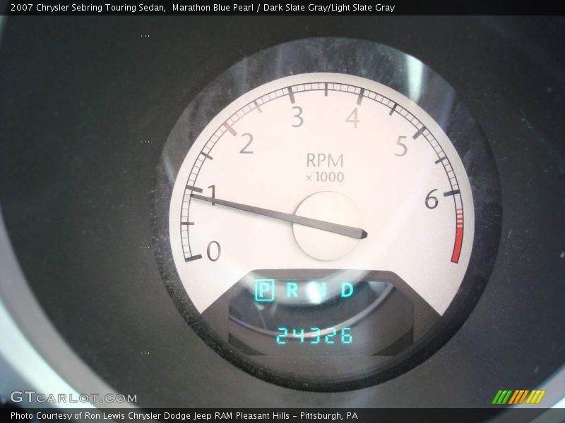 Marathon Blue Pearl / Dark Slate Gray/Light Slate Gray 2007 Chrysler Sebring Touring Sedan
