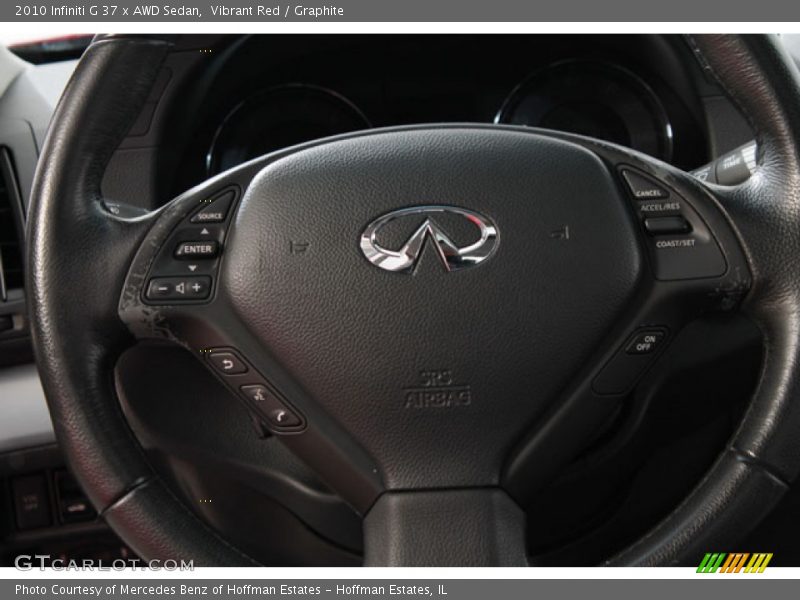 Vibrant Red / Graphite 2010 Infiniti G 37 x AWD Sedan
