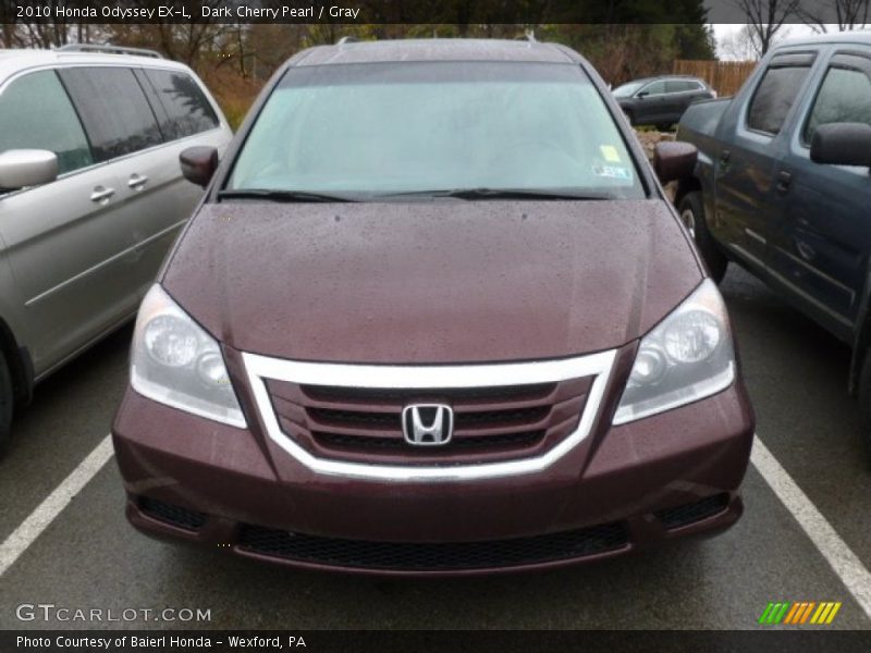 Dark Cherry Pearl / Gray 2010 Honda Odyssey EX-L