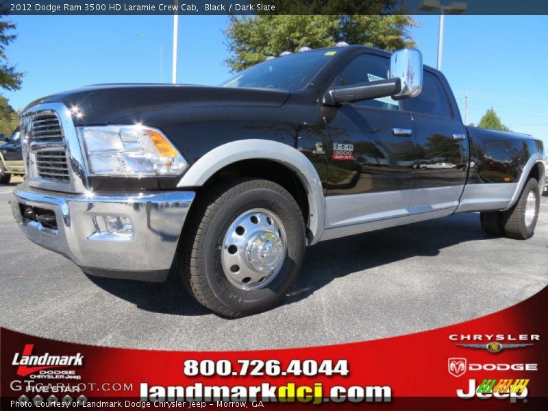 Black / Dark Slate 2012 Dodge Ram 3500 HD Laramie Crew Cab