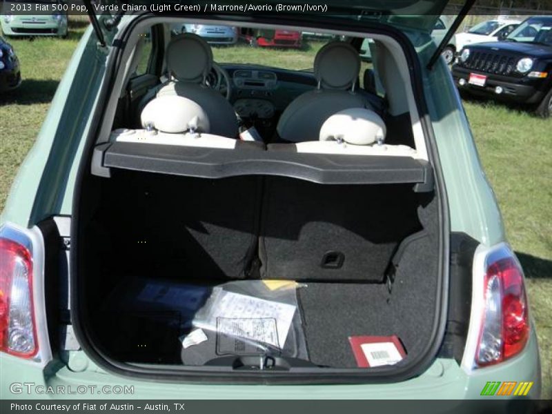 Verde Chiaro (Light Green) / Marrone/Avorio (Brown/Ivory) 2013 Fiat 500 Pop