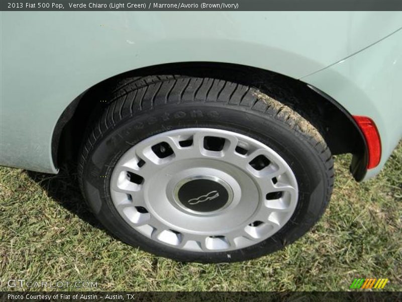 Verde Chiaro (Light Green) / Marrone/Avorio (Brown/Ivory) 2013 Fiat 500 Pop