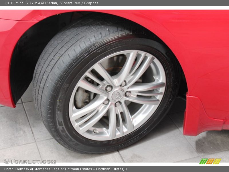Vibrant Red / Graphite 2010 Infiniti G 37 x AWD Sedan
