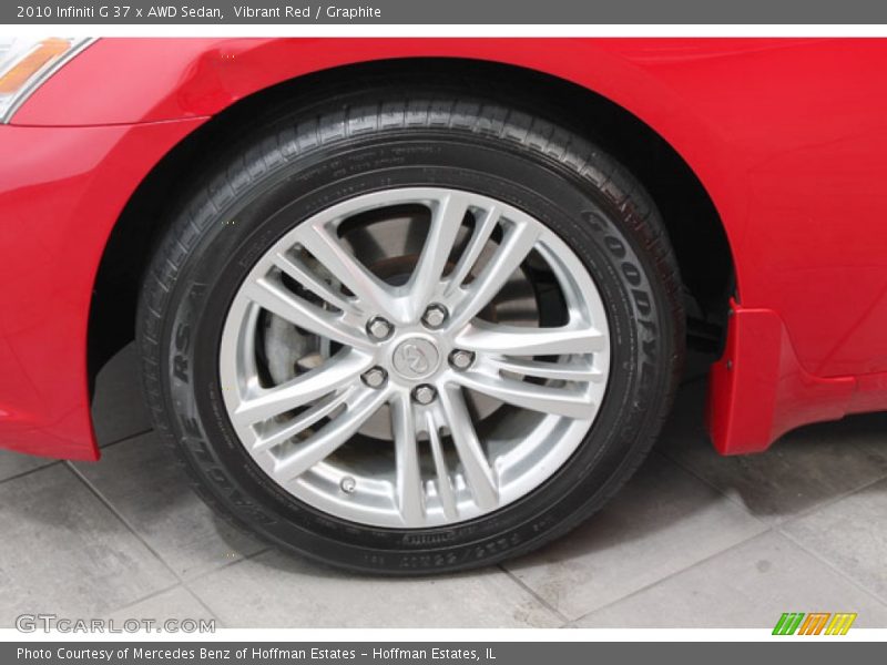Vibrant Red / Graphite 2010 Infiniti G 37 x AWD Sedan