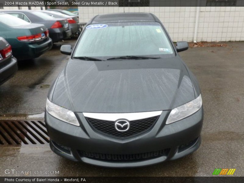 Steel Gray Metallic / Black 2004 Mazda MAZDA6 i Sport Sedan