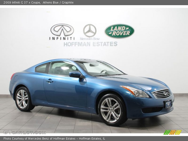 Athens Blue / Graphite 2009 Infiniti G 37 x Coupe