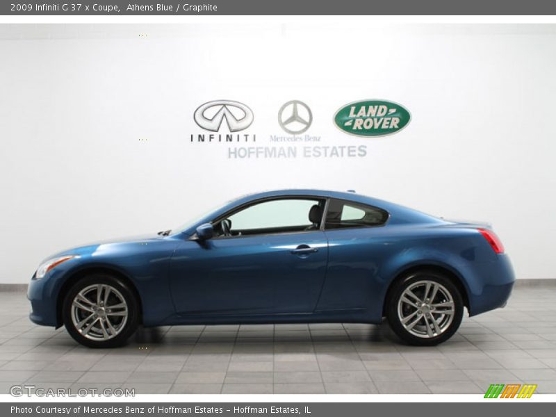 Athens Blue / Graphite 2009 Infiniti G 37 x Coupe