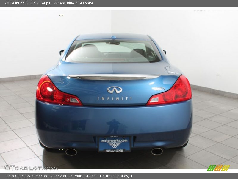 Athens Blue / Graphite 2009 Infiniti G 37 x Coupe