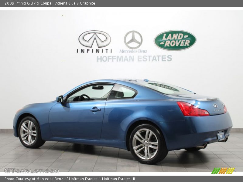 Athens Blue / Graphite 2009 Infiniti G 37 x Coupe