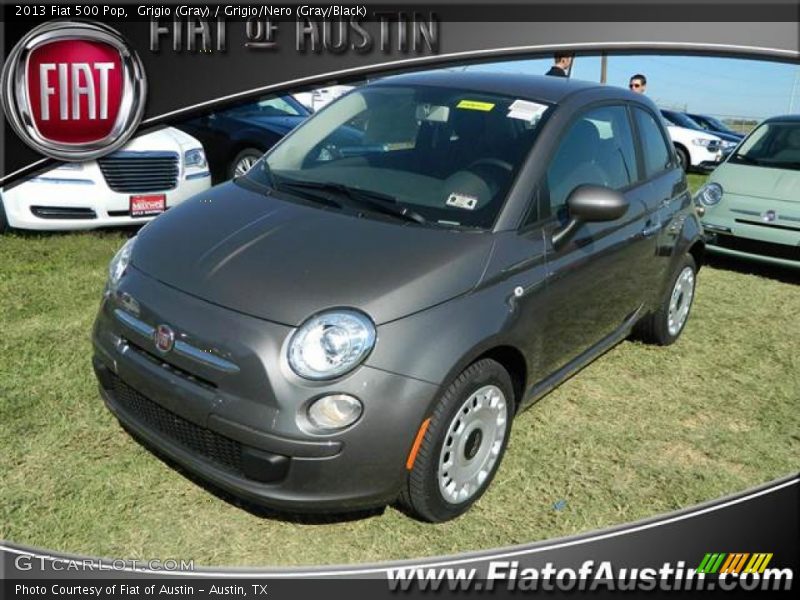 Grigio (Gray) / Grigio/Nero (Gray/Black) 2013 Fiat 500 Pop