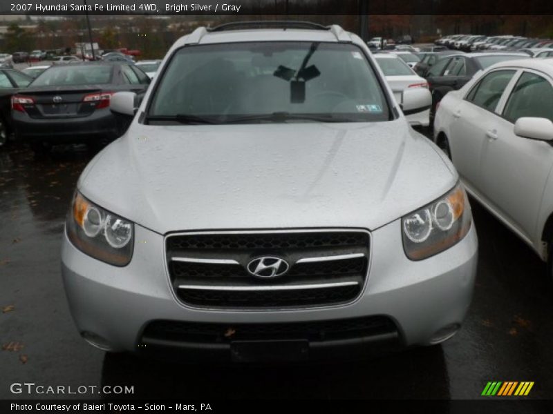 Bright Silver / Gray 2007 Hyundai Santa Fe Limited 4WD