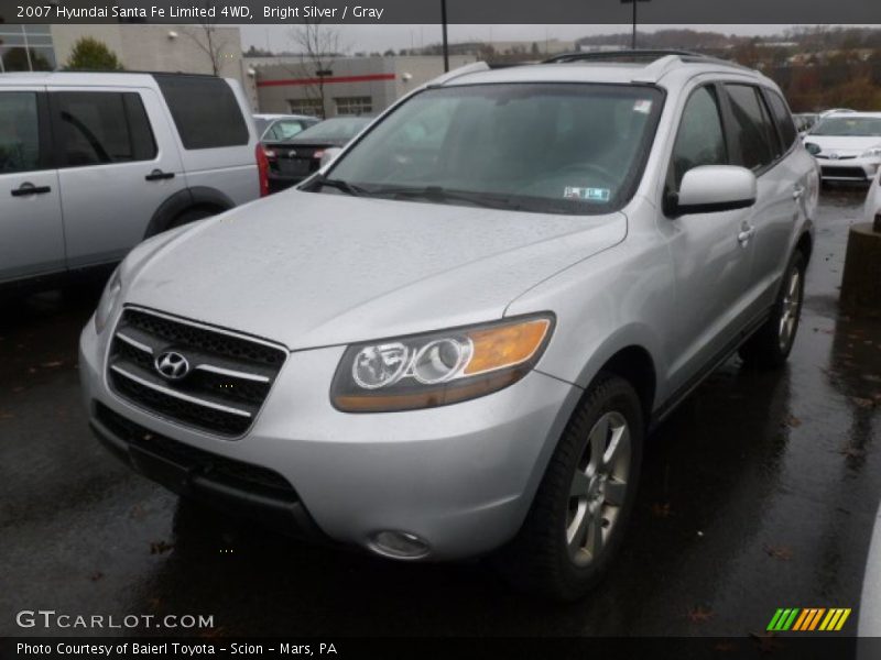 Bright Silver / Gray 2007 Hyundai Santa Fe Limited 4WD