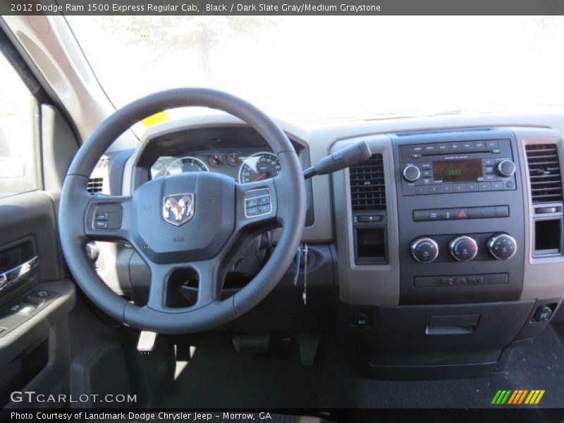 Black / Dark Slate Gray/Medium Graystone 2012 Dodge Ram 1500 Express Regular Cab