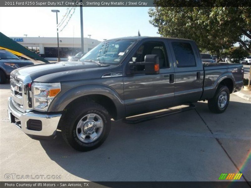 Sterling Grey Metallic / Steel Gray 2011 Ford F250 Super Duty XLT Crew Cab