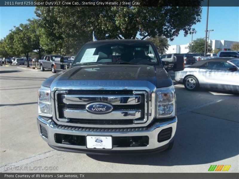 Sterling Grey Metallic / Steel Gray 2011 Ford F250 Super Duty XLT Crew Cab