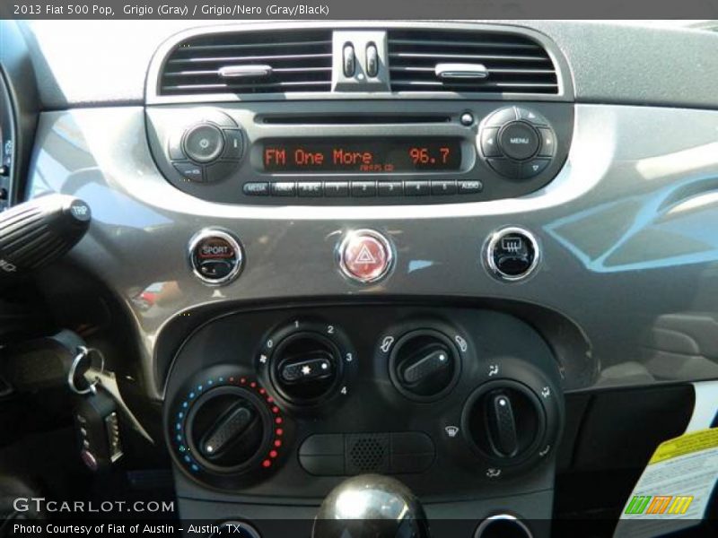 Grigio (Gray) / Grigio/Nero (Gray/Black) 2013 Fiat 500 Pop