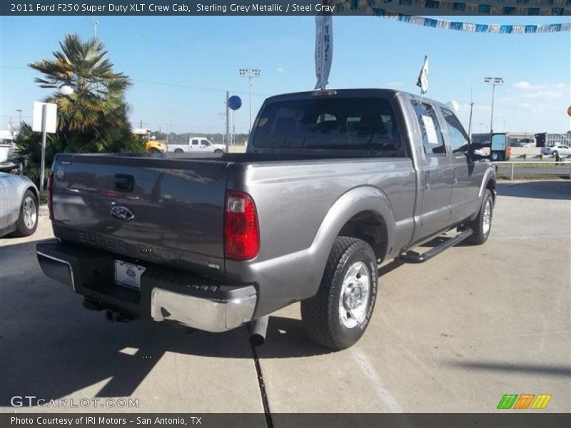 Sterling Grey Metallic / Steel Gray 2011 Ford F250 Super Duty XLT Crew Cab