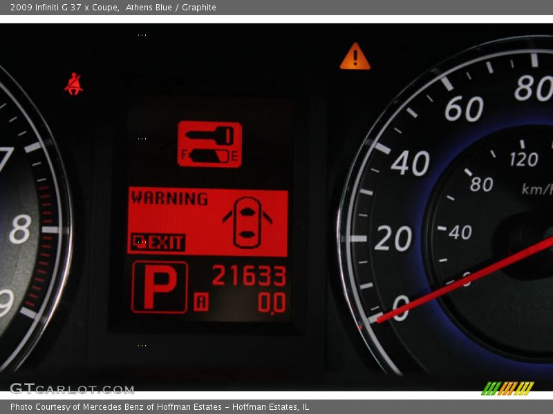 Athens Blue / Graphite 2009 Infiniti G 37 x Coupe
