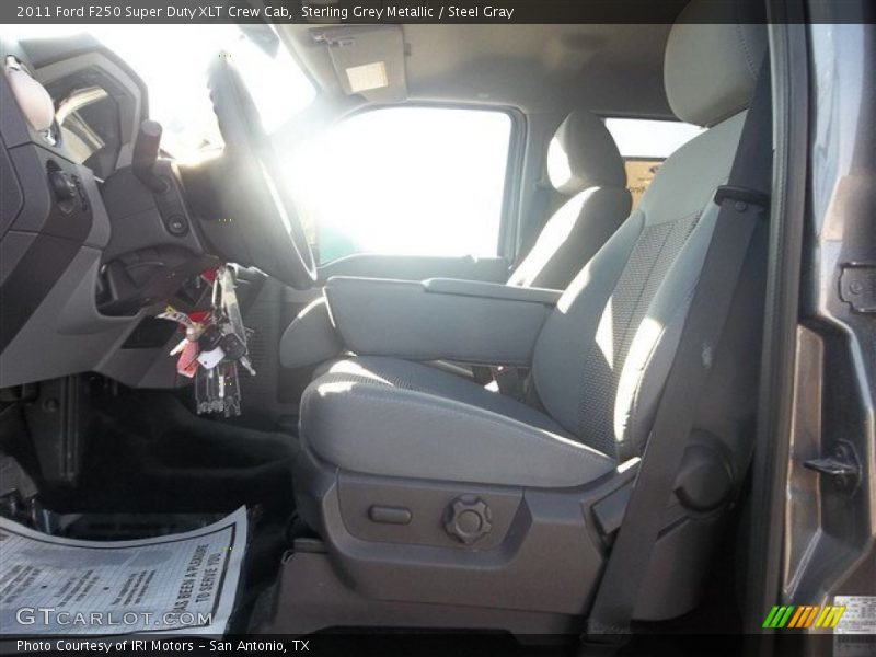 Sterling Grey Metallic / Steel Gray 2011 Ford F250 Super Duty XLT Crew Cab