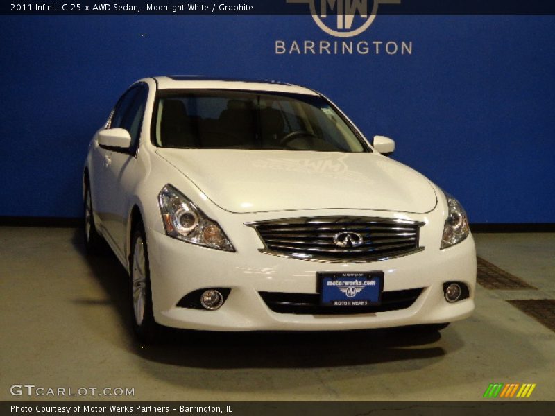 Moonlight White / Graphite 2011 Infiniti G 25 x AWD Sedan