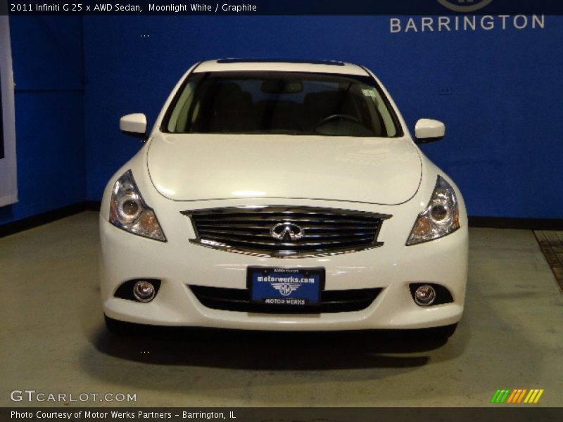 Moonlight White / Graphite 2011 Infiniti G 25 x AWD Sedan