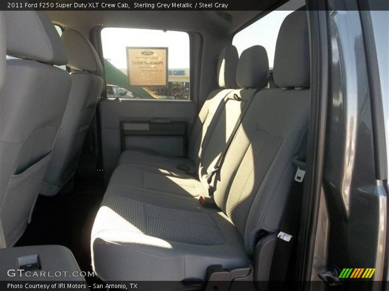 Sterling Grey Metallic / Steel Gray 2011 Ford F250 Super Duty XLT Crew Cab