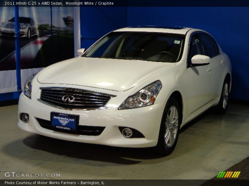 Moonlight White / Graphite 2011 Infiniti G 25 x AWD Sedan