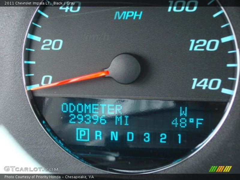 Black / Gray 2011 Chevrolet Impala LT