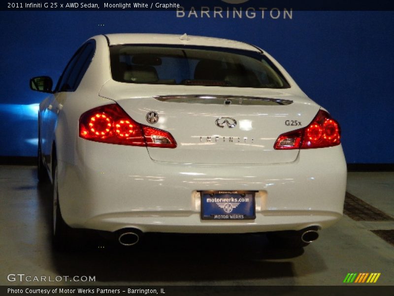 Moonlight White / Graphite 2011 Infiniti G 25 x AWD Sedan