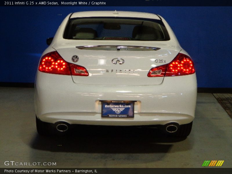 Moonlight White / Graphite 2011 Infiniti G 25 x AWD Sedan