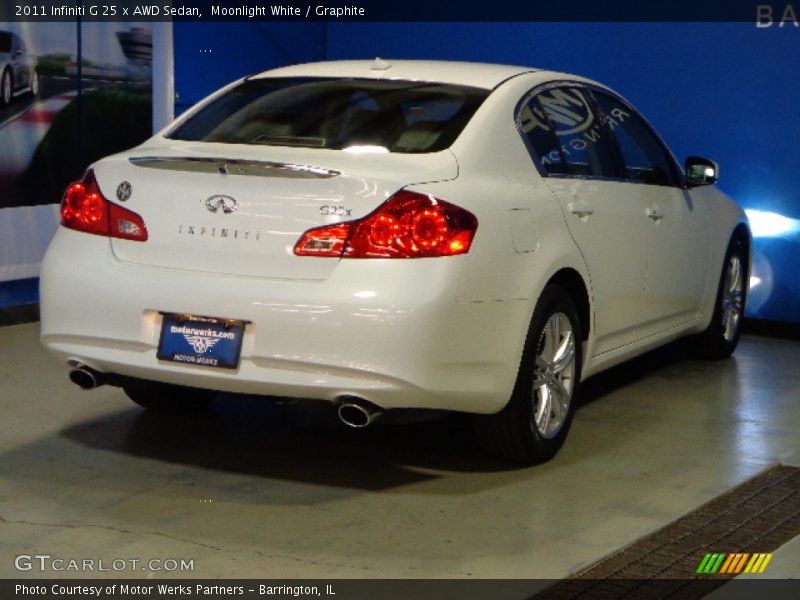 Moonlight White / Graphite 2011 Infiniti G 25 x AWD Sedan
