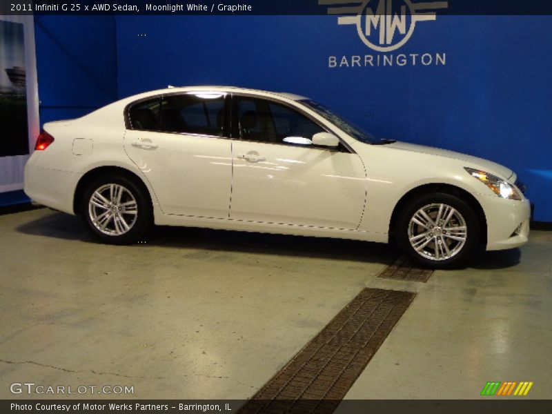 Moonlight White / Graphite 2011 Infiniti G 25 x AWD Sedan