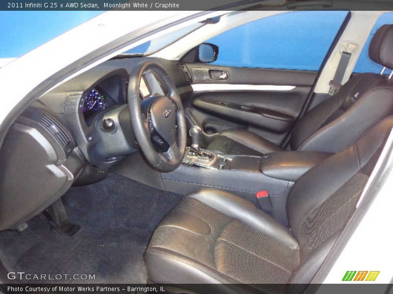 Moonlight White / Graphite 2011 Infiniti G 25 x AWD Sedan