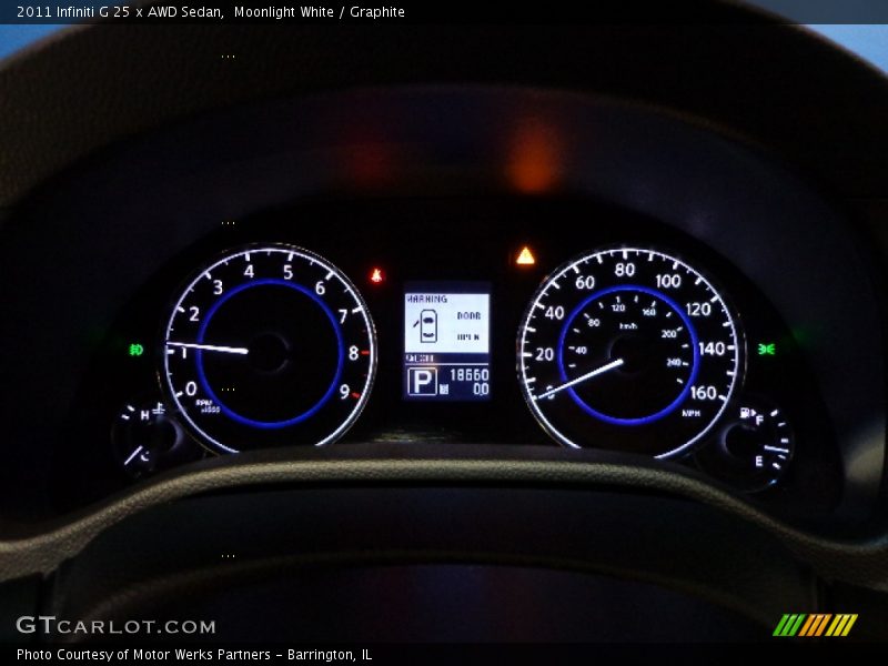 Moonlight White / Graphite 2011 Infiniti G 25 x AWD Sedan