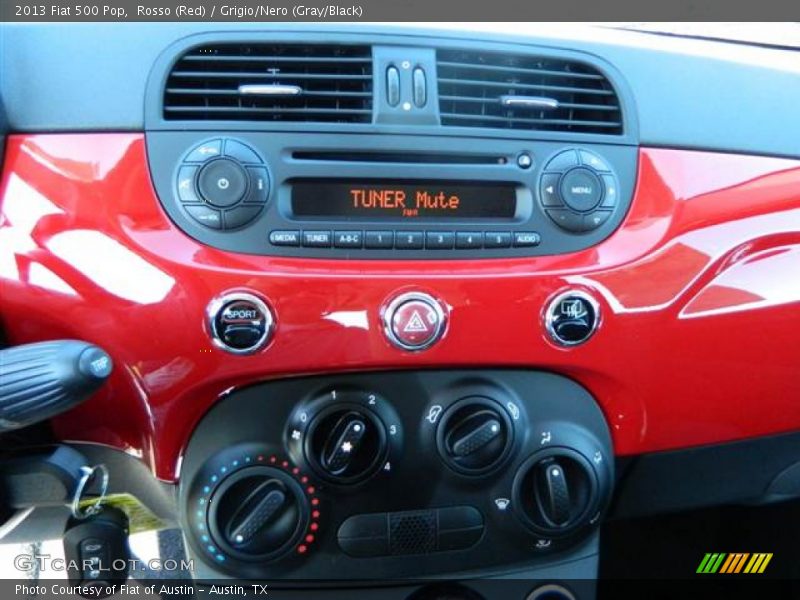 Rosso (Red) / Grigio/Nero (Gray/Black) 2013 Fiat 500 Pop