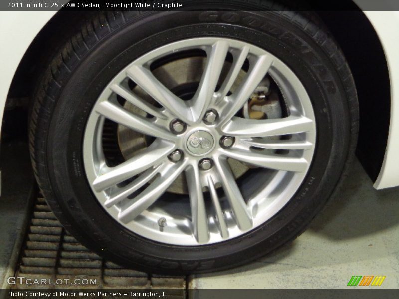 Moonlight White / Graphite 2011 Infiniti G 25 x AWD Sedan