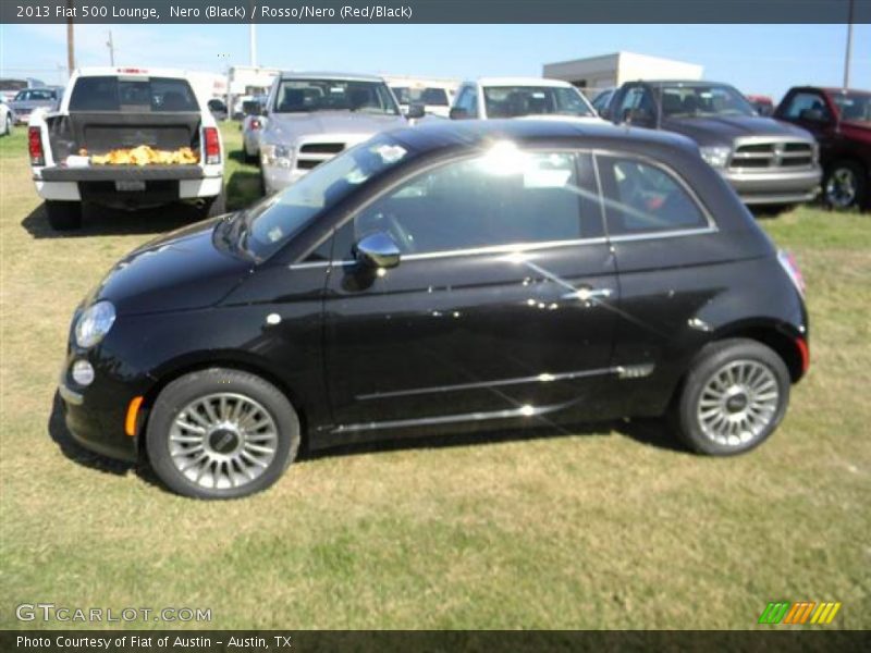 Nero (Black) / Rosso/Nero (Red/Black) 2013 Fiat 500 Lounge