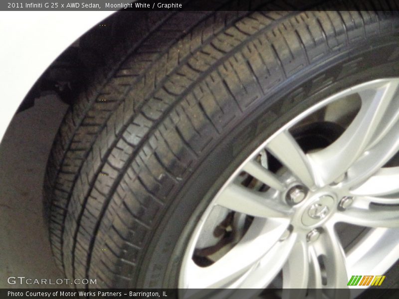 Moonlight White / Graphite 2011 Infiniti G 25 x AWD Sedan