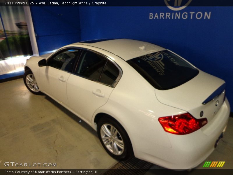 Moonlight White / Graphite 2011 Infiniti G 25 x AWD Sedan