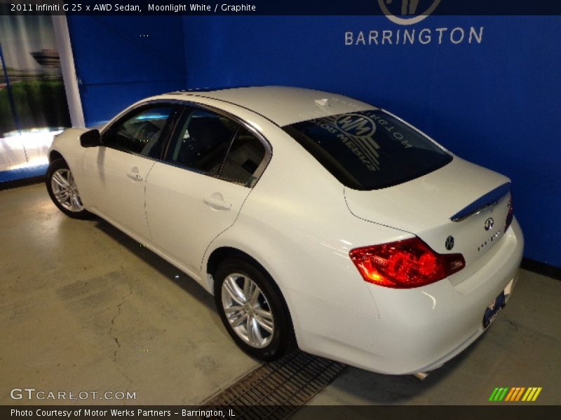 Moonlight White / Graphite 2011 Infiniti G 25 x AWD Sedan