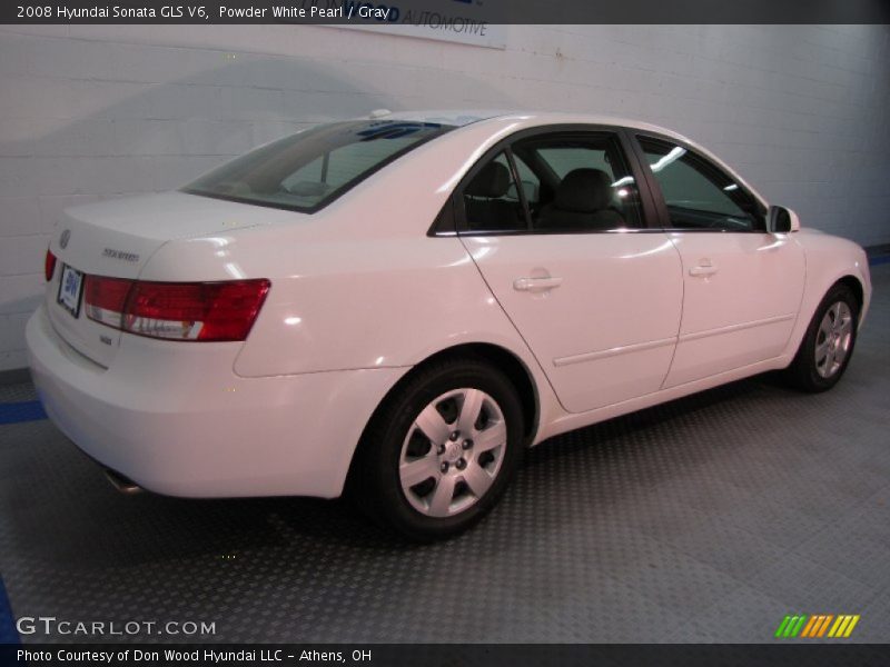 Powder White Pearl / Gray 2008 Hyundai Sonata GLS V6