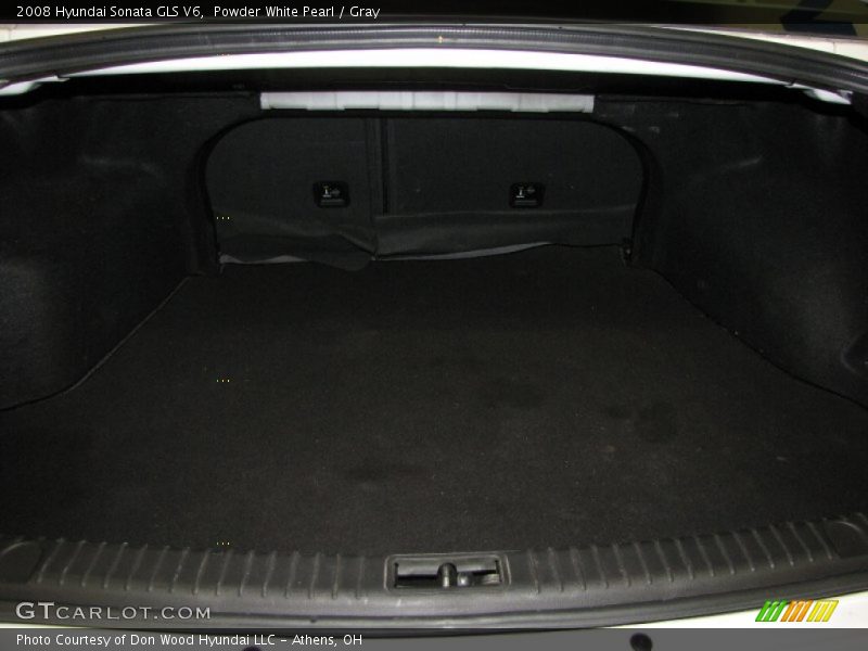 Powder White Pearl / Gray 2008 Hyundai Sonata GLS V6
