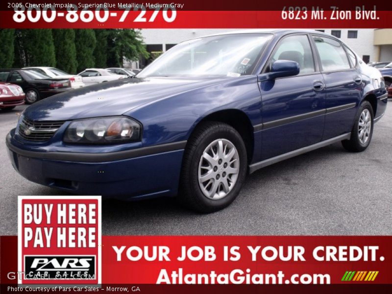 Superior Blue Metallic / Medium Gray 2005 Chevrolet Impala