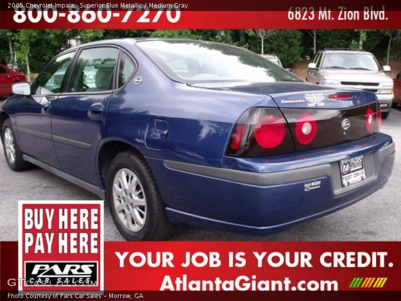 Superior Blue Metallic / Medium Gray 2005 Chevrolet Impala