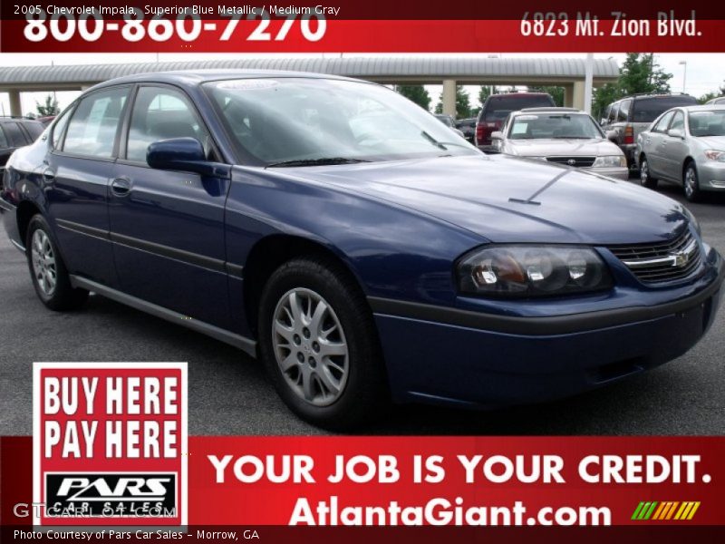 Superior Blue Metallic / Medium Gray 2005 Chevrolet Impala