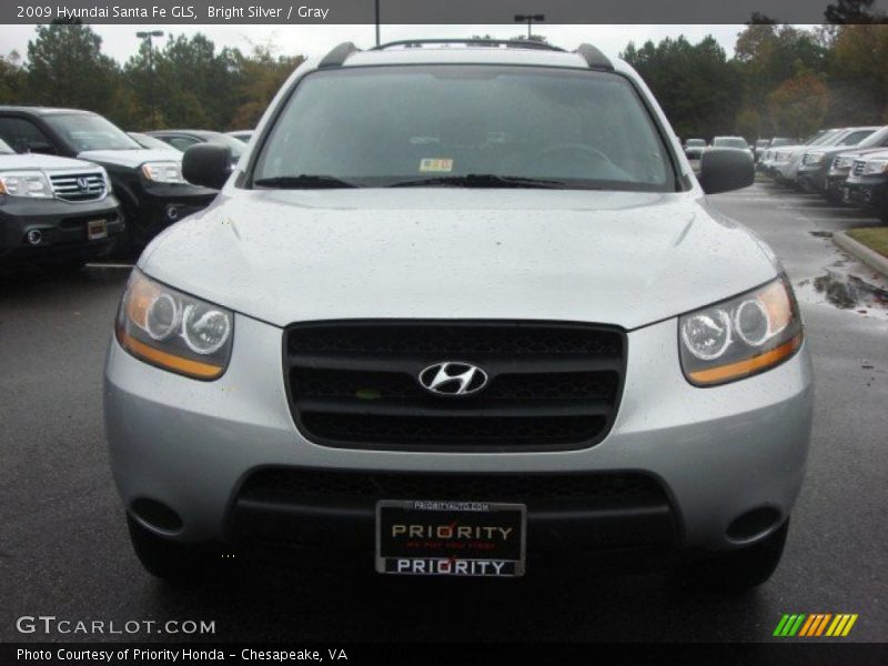 Bright Silver / Gray 2009 Hyundai Santa Fe GLS