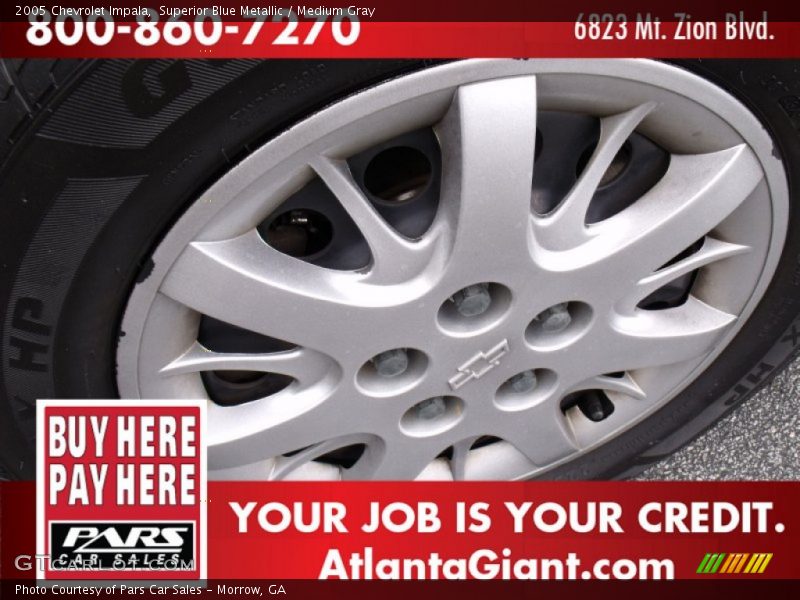 Superior Blue Metallic / Medium Gray 2005 Chevrolet Impala