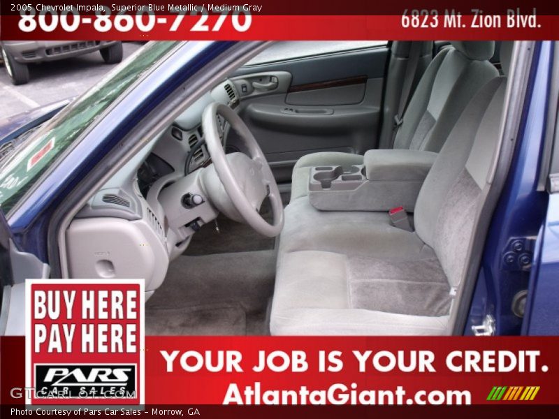 Superior Blue Metallic / Medium Gray 2005 Chevrolet Impala
