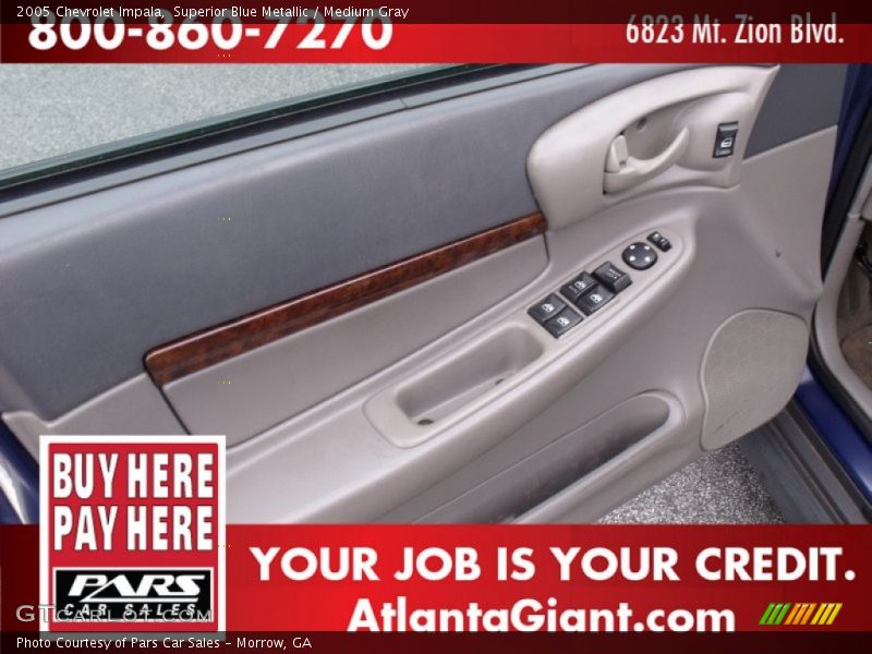Superior Blue Metallic / Medium Gray 2005 Chevrolet Impala