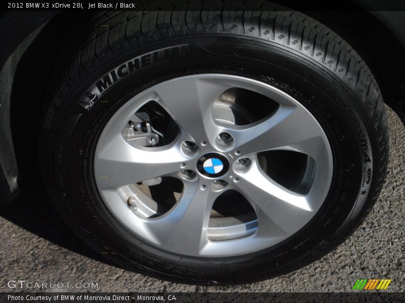 Jet Black / Black 2012 BMW X3 xDrive 28i
